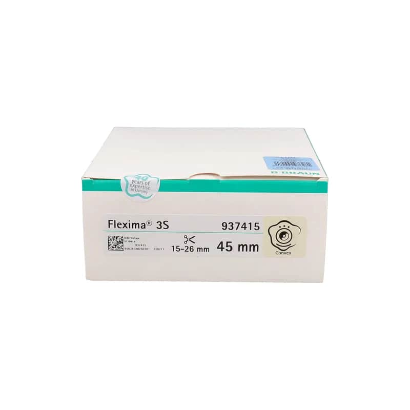 Apósitos para ostomía de aro con resina sintética y cierre especial Flexima 3S Placa Base Convexa (REC 45/15-26 mm, 5 unidades)