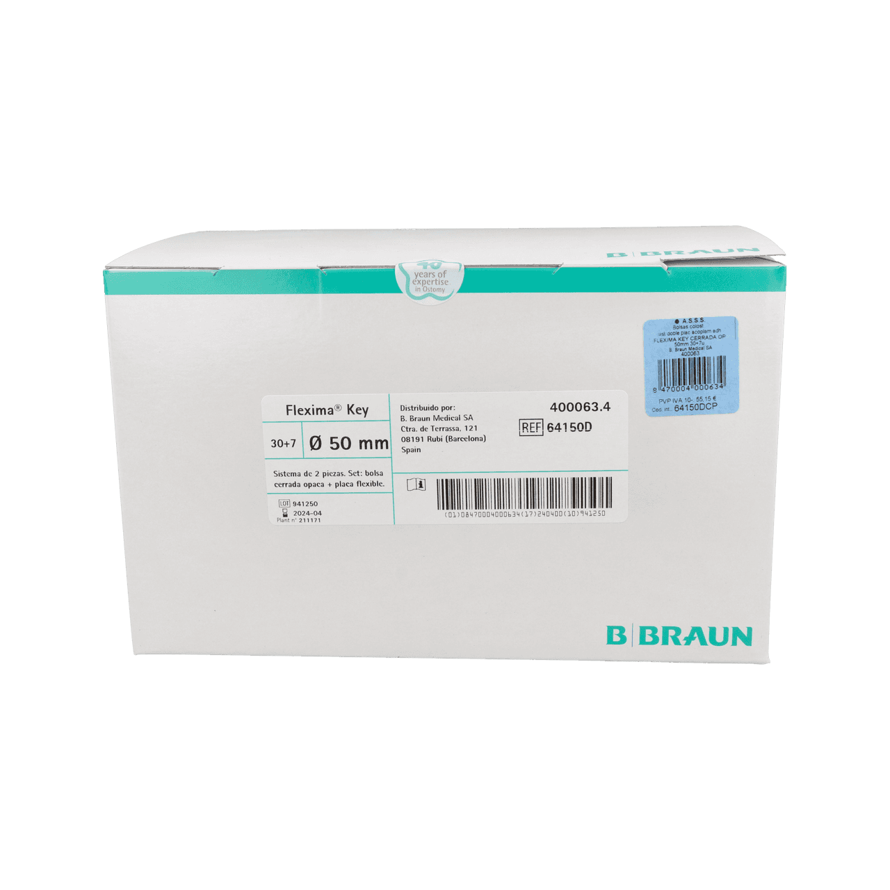 B. Braun Bolsa Flexima Key Cerrada Opaca 50 mm 30 unidades