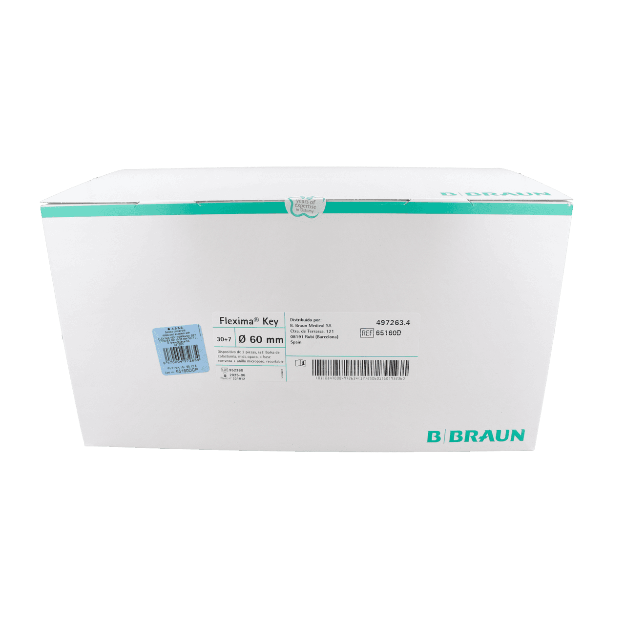 B. Braun Set Flexima Key Convex Bolsa Cerrada Opaca 60 mm (15-35 mm) 30 + 7 unidades